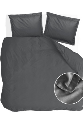 Walra Dekbedovertrek Vintage Satin Antraciet