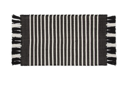 Walra Badmat Stripes & Structure Antraciet/ Wit