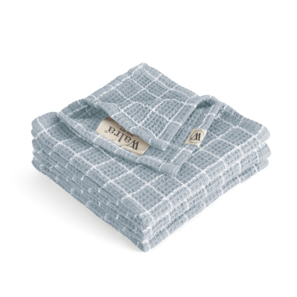 Walra Vaatdoek Dry with Cubes Jeans Blauw