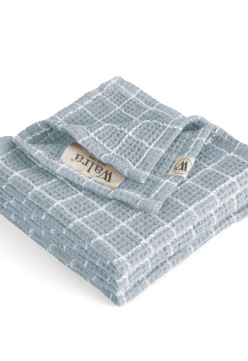 Walra Vaatdoek Dry with Cubes Jeans Blauw