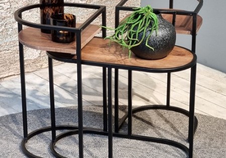 Jasmin Sidetable Oval 65 Set of 3
