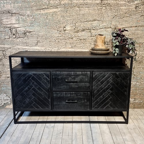 Jax  Door / Drawer Sideboard Black